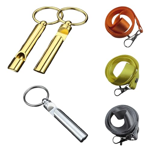 3-Pack Gentle 85dB Dog Whistles, Pea-Free for Indoor & Park Train...