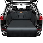 Alfheim Car Boot Liner Protector - Nonslip Waterproof Pet Dog Back Seat Cover - Durable Washable Cargo Cover Mat Travel, Universal for Medium Small Car Truck SUV (Grey)
