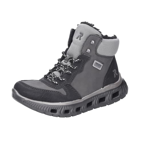 Rieker Femme M6023 Bottes à Lacets en cuir souple pour le quotidien