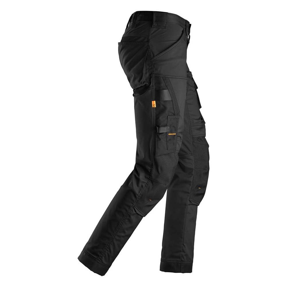 Snickers Workwear, Pantaloni elasticizzati da lavoro, Unisex-Adulto, Nero (Black/Black), 44