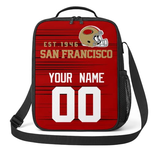 Image of San Francisco Lunch Bag Custom Name and Number Personalized Gifts
