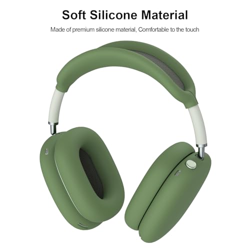 Image of Tobfit Silicone Case for AirPods Max Headphones - Anti-Scratch Cover for Earcups & Headband, Soft & Sweat-Resistant Skin for Apple AirPods Max
