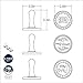 Nordic Ware 01280 Greetings Cast Cookie Stamps, 3-inch rounds, Silver