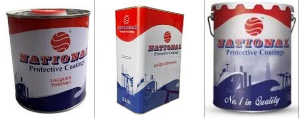 ABBASALI NATIONAL LACQUER THINNER FOR MULTIPURPOSE USE IN PAINTING,CLEANING ETC (3.6 LITER GALLON)