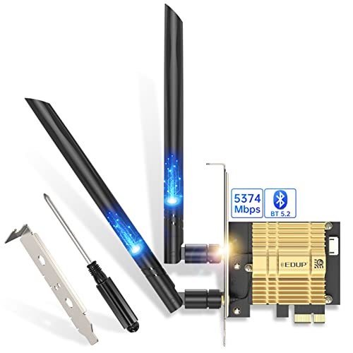 Amazon | EDUP WiFi 6E PCIE無線LANカード Intel AX210 6GHz