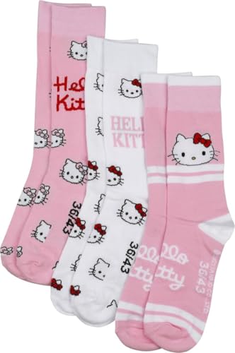 Hello Kitty Mujer Calcetines multicolor