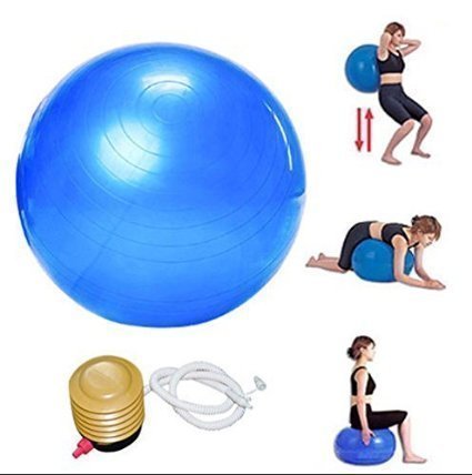 Drake Inflatable Gym Ball with Foot Pump for Total Body Fitness, Abdominal Toner - Diameter 65Cm-picture-19
