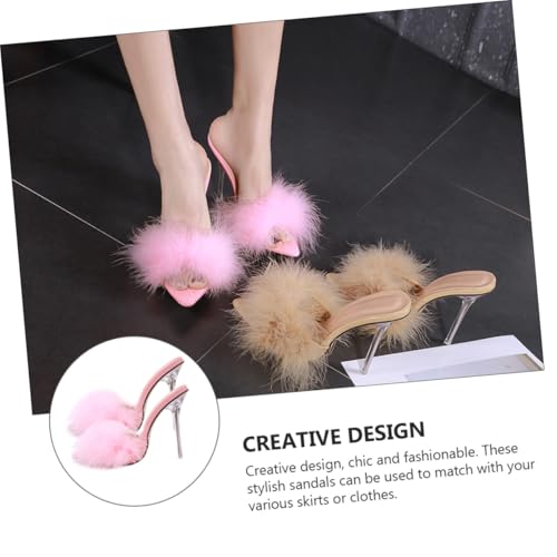 Sandales à talons hauts pointues confortables pour extérieur