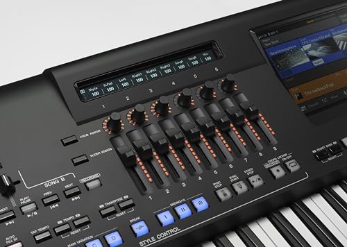 Image of Yamaha 76-Key Flagship Arranger Keyboard, Voice and Style Library, Chord Looper, 9-Inch Touch Screen GENOS2 | 76-Key Fsx with Aftertouch, 1, 991 Voices and 800 Styles, Chord Looper, USB Audio, Bluetooth