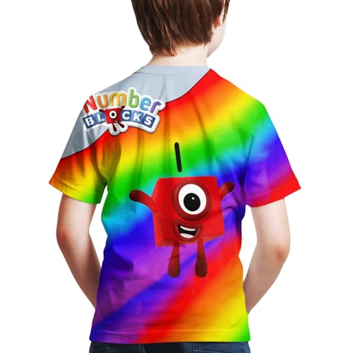 Boys Girls T Shirt Kids Short Sleeve Cartoon Crewneck 3D Printed Graphic Shirts for Kids Youth 6-16 Years2