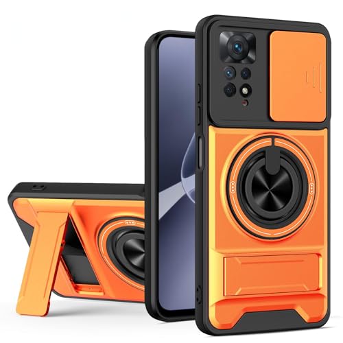 �Ή��@�� Redmi Note 12 Pro 4G / Note 11 Pro/Note 11 Pro+ 5G �g�уP�[�X,�f���A���X�^���h�A�����Y�ی�X���C�h�J�o�[�A�}�O�l�b�g���ی�P�[�X Orange