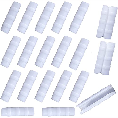 ANCLLO 20 Stück Durchmesser 20 mm Gewächshaus Rahmen Rohr Tube Rod Clip Pflanze Kunststoff Film Net Feste Rohrschellen Anschluss Garten Schatten Zubehör Werkzeuge