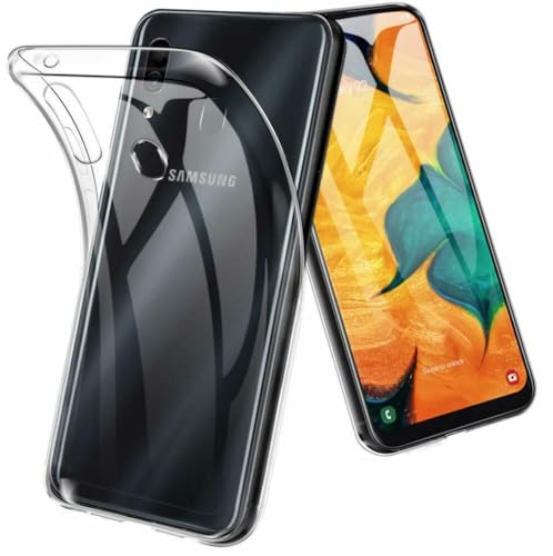 Funda Carcasa Gel Transparente para Samsung Galaxy A20E 4G, Ultra Fina 0,33mm, Silicona TPU de Alta Resistencia y Flexibilidad FGTR