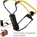 HoFire Folding Slingshot with 2Pcs Slingshot Replacement Band and 100Pcs Steel Balls and Wrist Guard is Convenient to Carry The Jungle Hunting Catapult Outdoor Toys Competitive Game