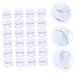 NUOBESTY 24pcs Double Sided Slip Suction Cup Pads Transparent Bumpers for Glass Surfaces Easy Installation for Tables and Counters No Tools Required