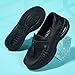 Women's Comfortable Nursing Shoes Anti Slip Leather Health Care Nurse Work Catering Service Shoes Fashionable Casual Walking Loafers, Black2,39