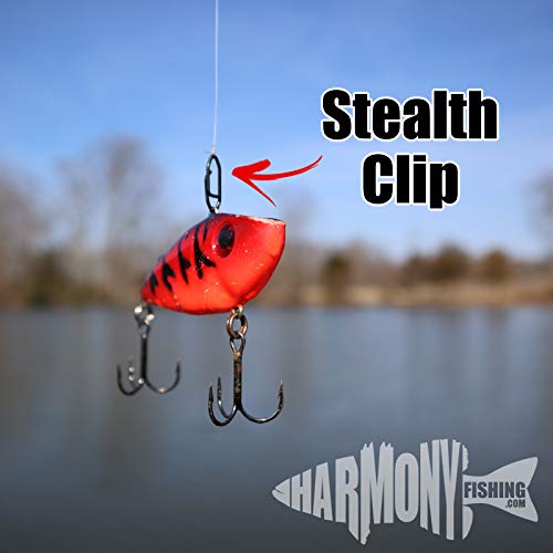 Harmony Fishing Stealth Clips (25 Pack) [Black Stainless] (UltraStrong