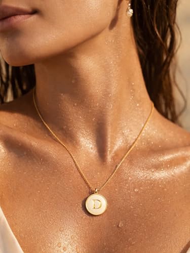 Image of Rubans Demi Fine Stainless Steel Alphabet Pendant CZ Gift for Women & Girls