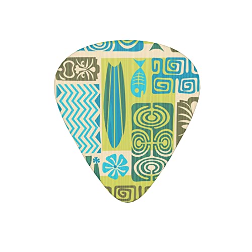 Lot de 12 médiators de guitare de style tribal géométrique Totem vert abstrait pour guitare électrique basse acoustique Cadeau idéal pour les amateurs de guitare acoustique - Les Beatles, Paul McCartney, John Lennon, RIngo Starr, George Harrison Lot de 12 médiators de guitare de style tribal géométrique Totem vert abstrait pour guitare électrique basse acoustique Cadeau idéal pour les amateurs de guitare acoustique