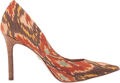 Image of Sam Edelman Hazel - Sandals for Women - Synthetic Insole - Leather Outsole - Low-cut Vamp - High Stiletto Heel Sunset Orange 7.5 W