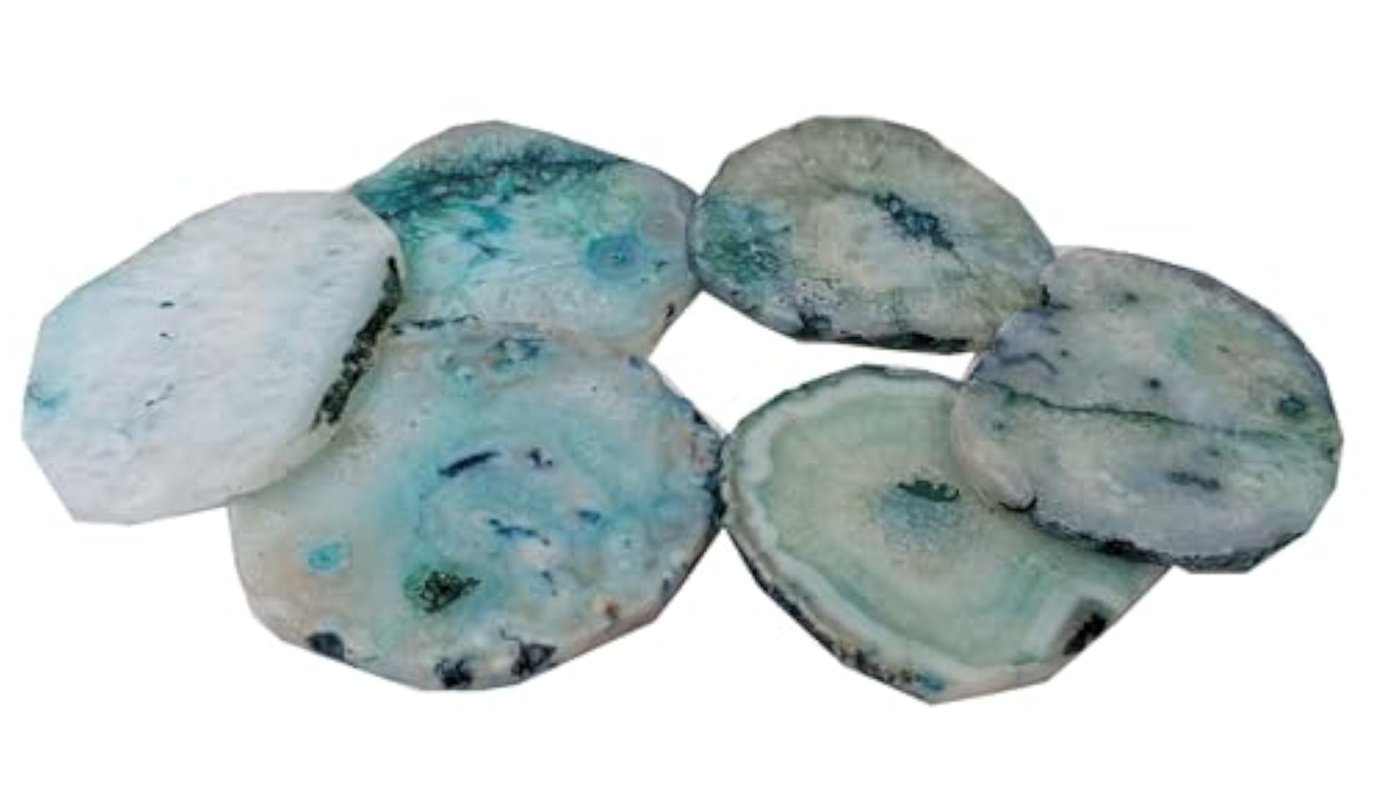 900 gm Agate Slice (Green Agate) for Decoration