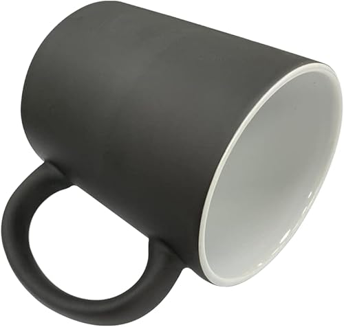 Miniatura 6 de MR.R 6 juegos de 11 oz sublimación en blanco negro mágico color cambiante de color mágico taza de cerámica con superficie brillante mate