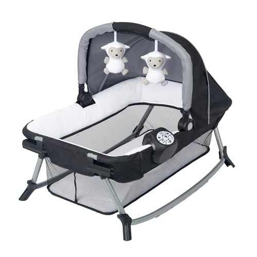 Baby Trend Retreat Nursery Center Playard, Bassinet & Storage, Quarry - image 7
