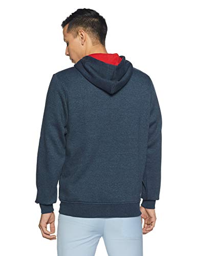 Image of Qube By Fort Collins Men Cotton Hooded Sweatshirt
