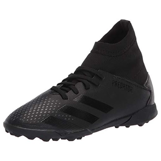 adidas Predator 20.3 Turf Sneaker (mens) Core Black/Core Black/Dgh Solid Grey 12.5 Little Kid