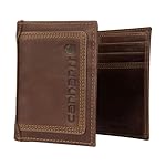 Carhartt Men's Rugged Leather Triple Stitch Wallets, Available in Multiple Styles