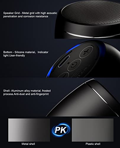 Comiso Small Bluetooth Speaker With Stereo Sound, Punchy Bass Mini Speaker With Built-In-Mic, Hands-Free Call, Small Speaker With Brief Design. Portable Speaker For Hiking, Biking, Car, Gift, Iphone. #TOP6