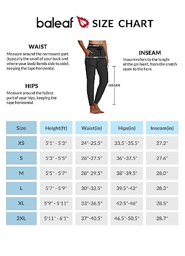 Baleaf Women's Joggers Lightweight Hiking Pants High Waist 5 Zipper Pockets Quick Dry Travel Athletic Upf50+ Dark Gray L #TOP6