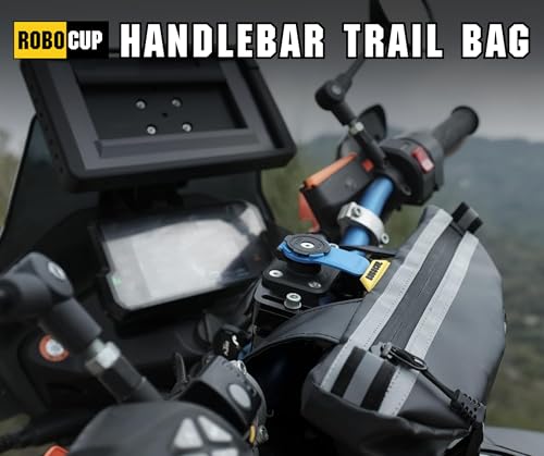 image for ROBOCUP Handlebar Trail Bag for Adventure Motorcycles, Dirt Bikes, ATV
