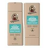 Dr. Squatch Natural Men's Shampoo and Conditioner Set - Healthy, Full Looking Hair - Coconut Castaway Natural Shampoo and Conditioner for Men (11 fl oz, 2 pack)