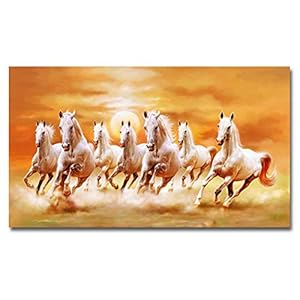 Prints Op Canvas Posters Op Canvas Moderne Zeven Running Paarden Canvas Schilderij Wall Art Poster En Prints Foto Woondecoratie Voor Woonkamer Geen Frame