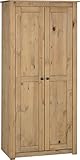 Seconique Panama 2 Door Wardrobe in Natural Wax