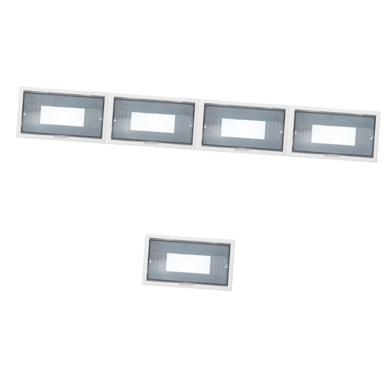 GLEAVI 5pièces Boîtier De Protection Électrique Étanche Pour Panneau De Distribution Couverture Élégante Et Pour Boîte De Circuit Installation Facile Et Adaptée Aux Espaces