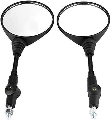 Espejos para motocicletas,Retroviseur Moto Rabattable,Espejos universales de motocicleta 2 piezas motocicleta modificada plegable espejo retrovisor