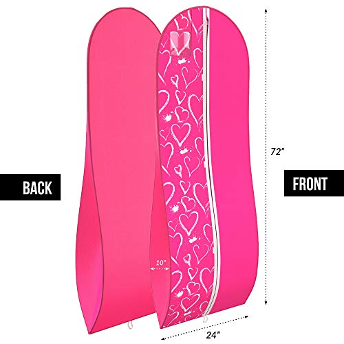 Women's Long Dress Bag Breathable Wedding Gown Garment Bag 72x24