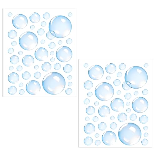 Ymapinc Vinilos Decorativos Burbujas Azul 2 Piezas miniatura 1