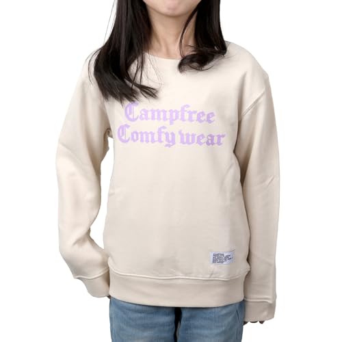 CAMPFREE トレーナー 子供 10756 B.ライトベージュ 150