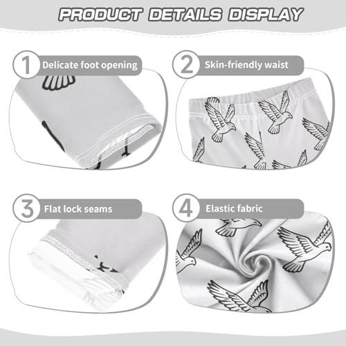 Girls' Leggings Bird Grey Kids Yoga Tights Pants 1 Pack 23023083