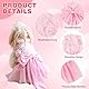Yaopelky Kleine HundehochzeitskleiderRose Blume Bowknot Katze Kleid Welpe Tüll Kleid Katze Outfit Haustier Kostüm für Yorkie Teddy Chihuahua