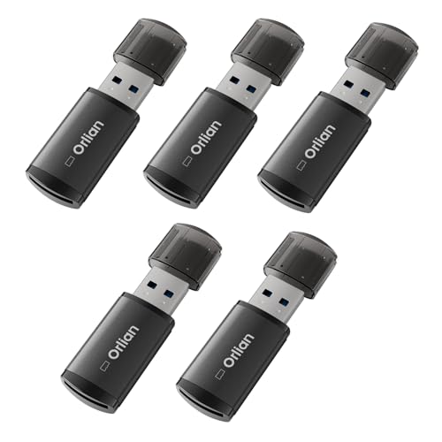 5 Pack USB 3.0 Micro SD Card Reader, 5Gbps Speed SD Card Adapter, Menory Card Reader Compatible with Windows, MAC MacBook Pro/Air, Android and More, B