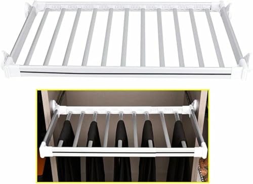 Solution de stockage de placard rétractable pour jeans et tiroir