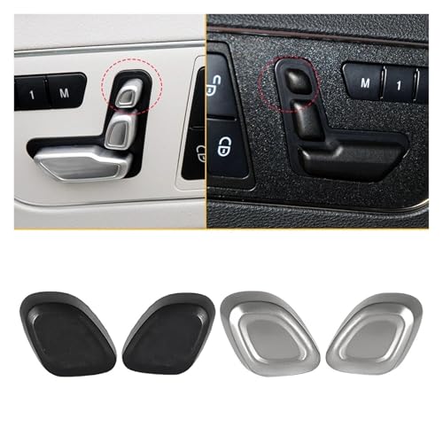 Interruptor ajuste botón control cubierta reposacabezas asiento coche Benz E W212 W166 plata 4