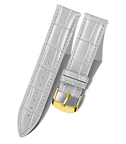 Image of BINLUN Leather Watch Band Genuine Calfskin Replacement Watch Strap Quick Release Crocodile Pattern 10 Colors 13 Sizes for Men Women(10mm,12mm,14mm,16mm,17mm,18mm,19mm,20mm,21mm,22mm,23mm,24mm)