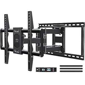 Mounting Dream Full Motion TV Wall Mount for Most 42-90 Inch TVs, Heavy Duty Wall Mount TV Bracket with 6 Strong Articulating Arms, Max VESA 600x400mm, Up to 132LBS, Fits 16/18/24” Wood Studs, MD2298
