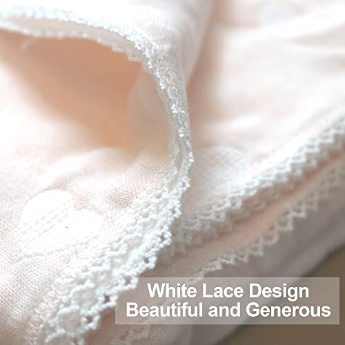 Image of Baby Muslin Bath Towels Super Soft Cotton Receiving Blanket for Baby's Delicate Skin Love Type Summer Breathable Cotton Baby Bath Towel (pk)