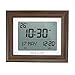 ALFAJR Automatic Worldwide Digital Azan/Athan/Nimaz Prayer Wall and Desk White Clock CF-19 with Detachable Frame (Sepia)